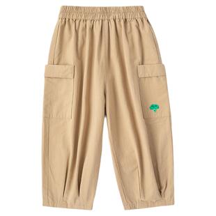 【纯棉】嘟嘟家男童裤子春季儿童长裤春款休闲裤宝宝梭织裤春装潮