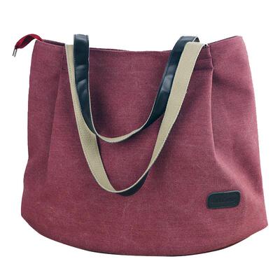 帆布女包中大包休闲大容量简约