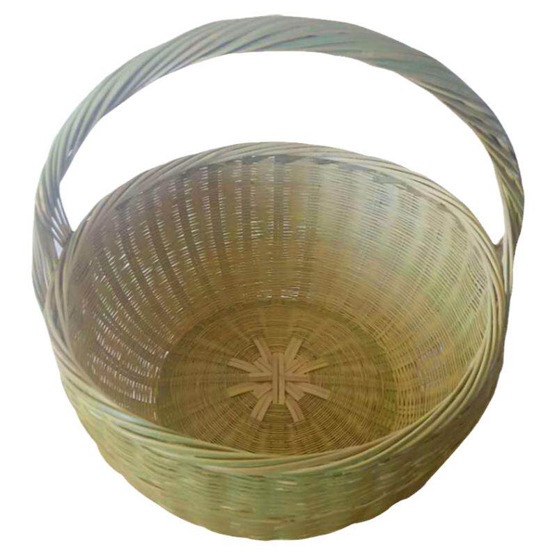 品竹编提篮大号纯手工菜篮子竹筐