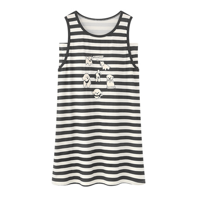 末里末2026夏季新款条纹显瘦睡裙