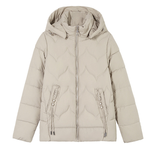 红色国风棉衣外套女短款2026年冬季新款宽松羽绒棉服保暖小棉袄