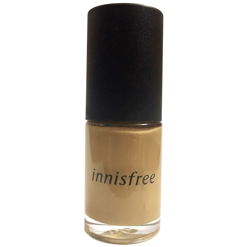 innisfree悦诗风吟指甲油44#奶茶色 温柔裸色学生款 秋冬哑光显白