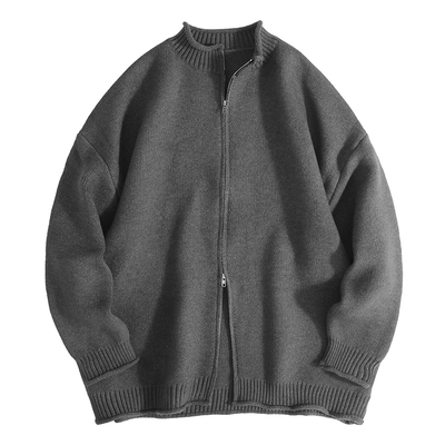 杠铃兄弟开衫毛衣男款宽松慵懒感