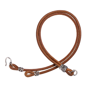 牛皮项链绳皮绳挂绳纯银挂件绳黄金唐卡狼牙吊坠绳牛皮绳项链男士