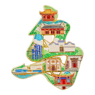 乌镇金属冰箱贴定制北京南京上海西安院苏州河南浙江省博物馆文创