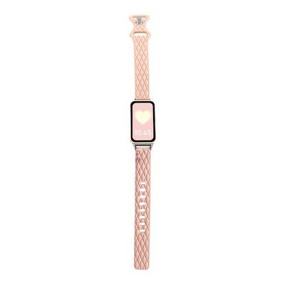 psnld红米手环表带新款皮纹硅胶