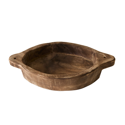 侘寂风复古水果盘木头盘子做旧