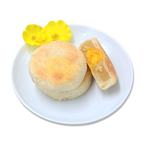 厦门特产义兰蛋黄绿豆馅饼六个装咸蛋黄酥糕饼甜茶点闽南零食