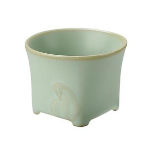 景德镇汝窑马年生肖杯主人杯单杯四方杯汝瓷茶杯功夫茶具泡茶陶瓷