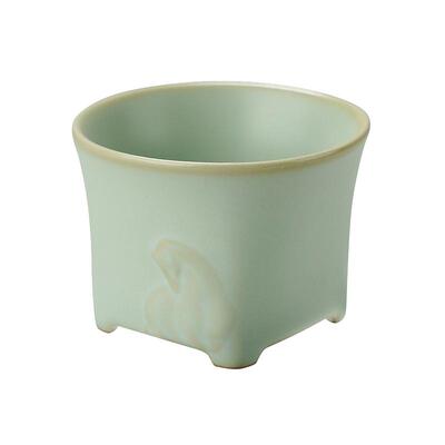 周泽堂天青汝窑品茗杯单杯茶具