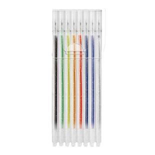 彩色闪光笔啫喱发光亮晶晶流沙银光变色做手账的手帐专用珠光标记儿童莹光做笔记闪亮金属轮廓闪粉水彩笔荧光