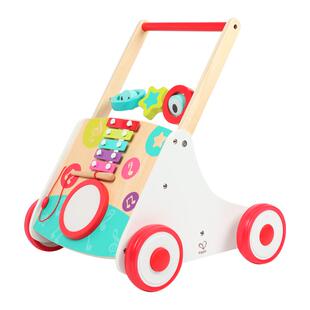 Hape音乐学步车儿童1-3岁益智力玩具宝宝多功能学走路迈步手推车