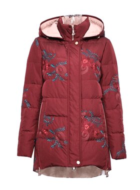 千瑶品牌加厚女外套90白鸭绒