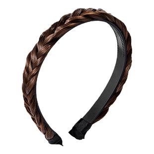 鱼骨辫假发发箍女麻花辫编发遮发际线头箍发捆带齿防滑高颅顶发卡