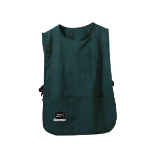 厨房马甲式围裙咖啡师餐饮专用高级感新款防水美发店工作服年轻款