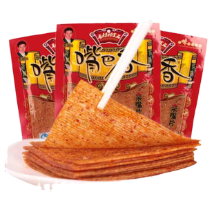 嘴巴香辣条亲嘴片毛劲松大刀肉旗舰店零食麻辣儿时官方老式大辣片