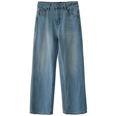 窄窄直筒裤！高腰显瘦直筒牛仔裤