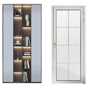 中窄卫生间门厕所门现货玻璃门铝合金平开门家用浴室门洗手间门