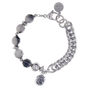 lifeholic原创荷鲁斯之眼玉石拼接手链男生手链高级感潮暗黑设计