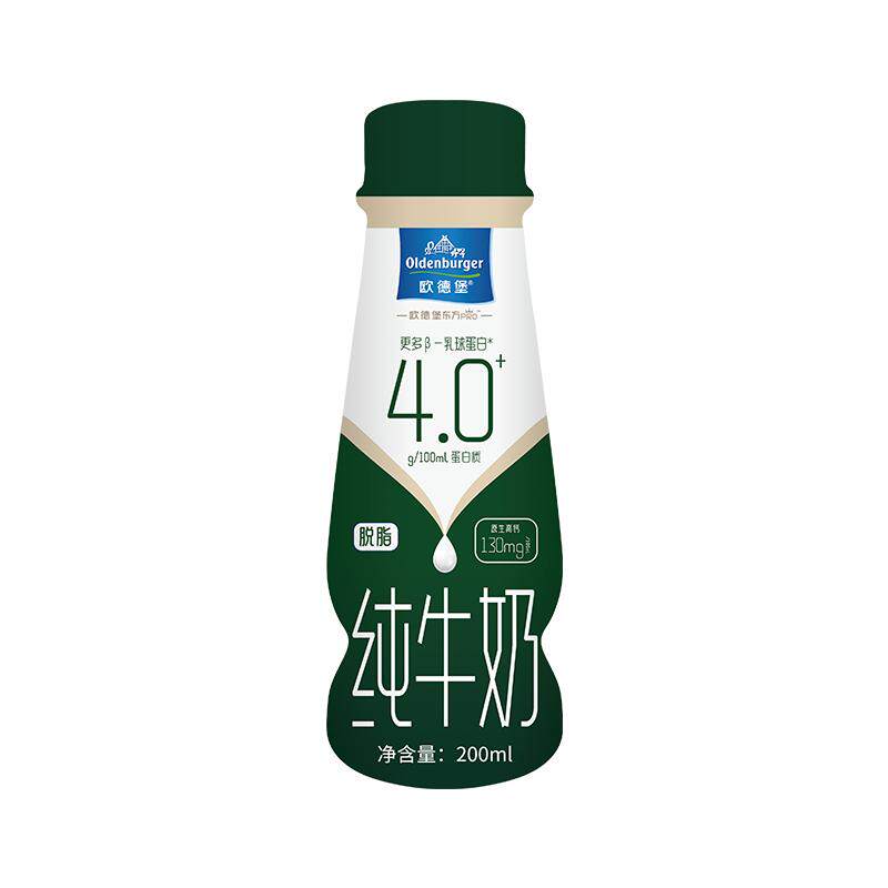 欧德堡脱脂纯牛奶4.0蛋白质