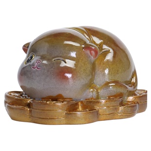 变色茶宠卡通猫咪创意家居摆件元宝招财可爱茶宠物茶玩装饰零配件