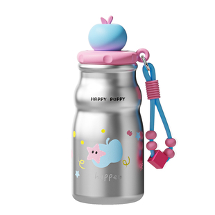 奇古堂不锈钢保温杯小巧便携吸管水杯女生高颜值咖啡随行杯子陶瓷