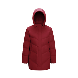 波司登爆款中老年加肥加大冬季短款妈妈羽绒服女连帽休闲外套