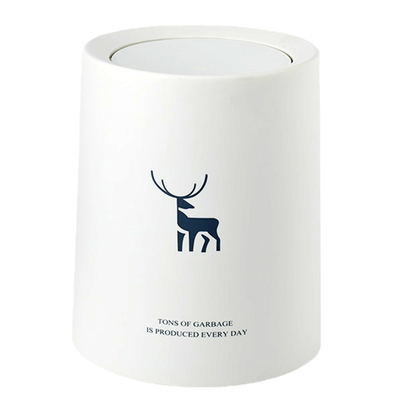 厕所时尚卧室小号轻奢带盖垃圾桶