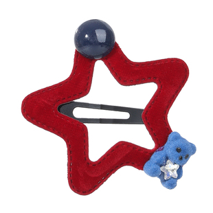 儿童植绒水滴星星云朵发夹女孩刘海侧边夹子头饰女童碎发bb夹发卡