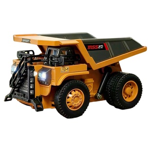 全比例遥控RC矿卡工程车挖掘机翻斗车桌面汽车模型摆件儿童玩具