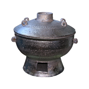 平定传统土砂锅砂火锅木炭非铜火锅涮肉无釉耐高温土暖锅打边炉