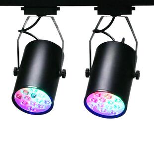 LED七彩轨道灯明装彩色射灯变色筒灯ktv舞蹈室酒吧婚庆清吧氛围灯