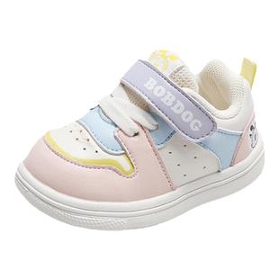 巴布豆童鞋秋冬婴童小白鞋婴儿学步鞋加绒棉鞋女宝宝鞋子男童板鞋