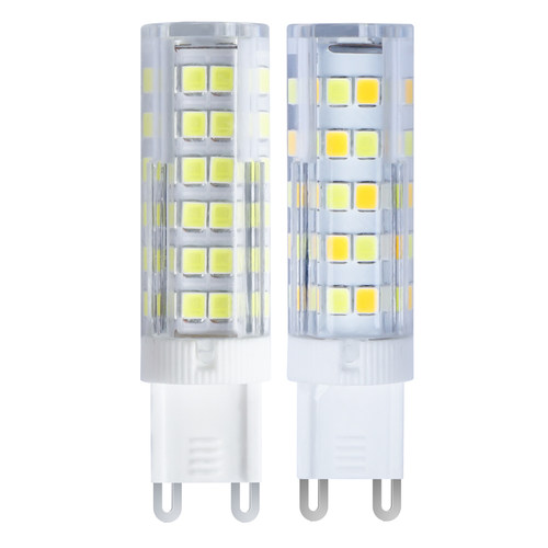 g9灯泡led节能灯魔豆超亮暖白三色变光吊灯光源220v插脚水晶光源