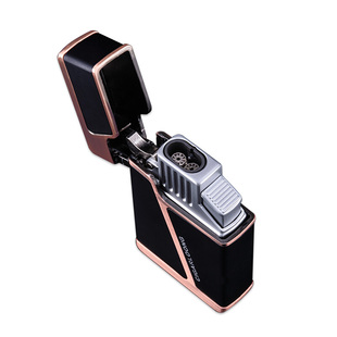 CIGARLOONG茄龙雪茄打火机防风直冲金属不锈钢便携式礼盒包装火机