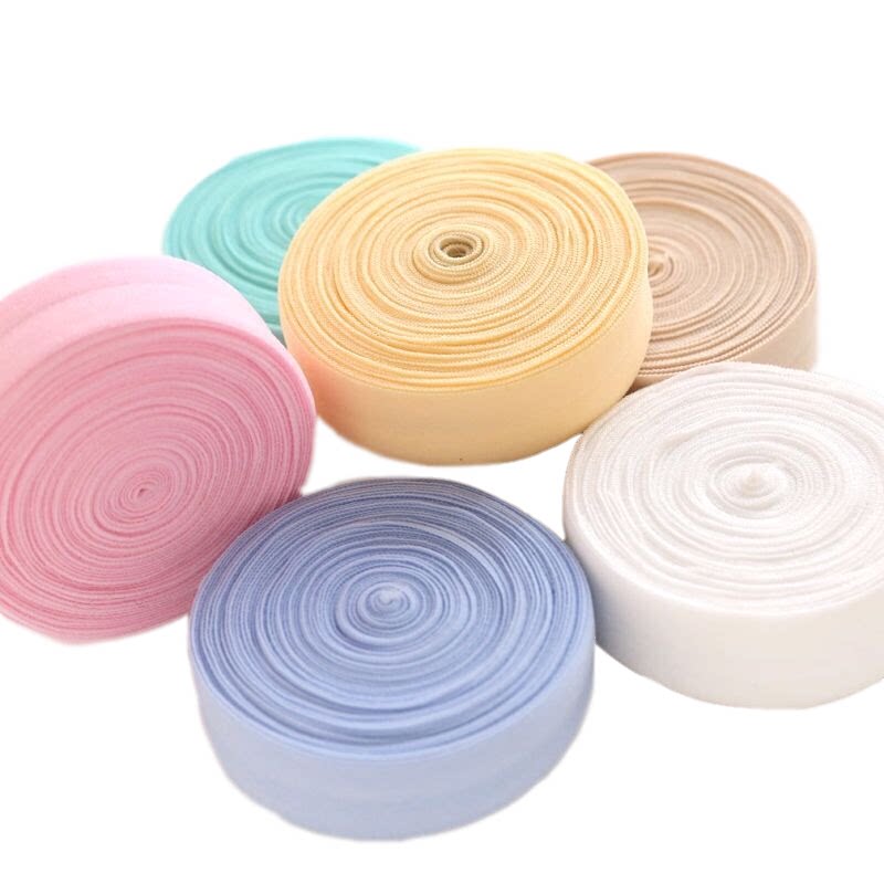 黑色弹力包边条宝宝衣服滚边1.5CM对折布带 内衣内裤用松紧带辅料