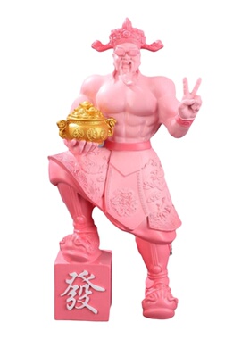 中式肌肉财神爷2026新树脂桌面