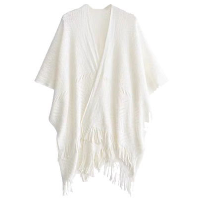 仙女外披针织开衫配旗袍