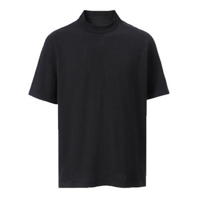 华夫格丝光匹马棉老钱基础短t袖