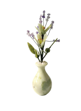 兰花玉石摆件挚友送礼