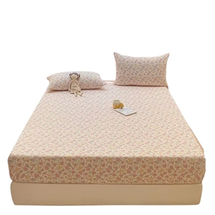 加厚双层纱床笠单件2025新款全包a类隔脏席梦思床垫保护罩三件套