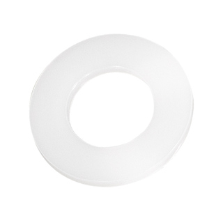 白色尼龙垫片螺丝加厚绝缘平垫PA66塑料硬垫圈平介子M2-M12