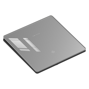 国际电工钢化玻璃一开单控两开单联单控开关面板86暗装电脑电话灰