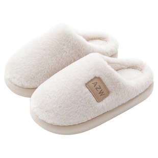 买一送一棉拖鞋女款秋冬季情侣室内家居2025毛绒拖鞋男士家用厚底