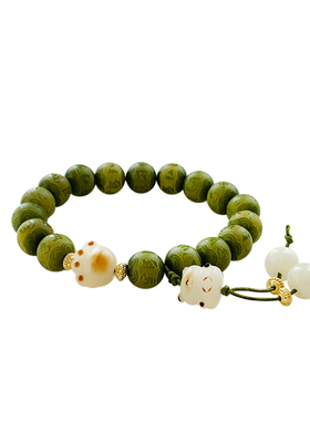 「竹青菩提小猫爪」HiYOUNG手链情侣手串轻奢饰品百搭高级感配饰