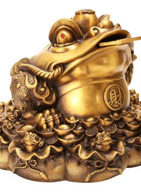 铜招财金蟾九子蟾王客厅礼品摆件