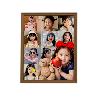 diy周岁相框摆台儿童成长记录相册画框装裱宝宝纪念照片定制挂墙