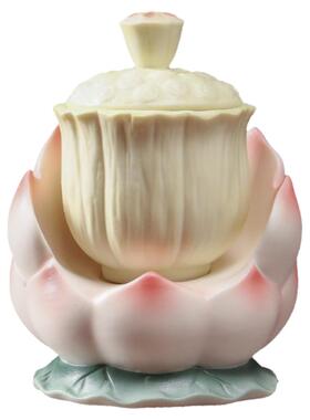 梵趣供水杯观音水杯佛杯莲花贡杯供佛净水杯佛具佛堂用品装饰摆件