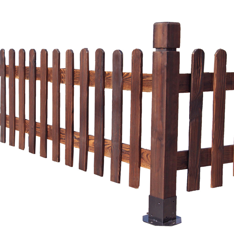 户外木栅栏防腐木栅栏花园围栏庭院栅栏围墙篱笆木围栏护栏杆室外