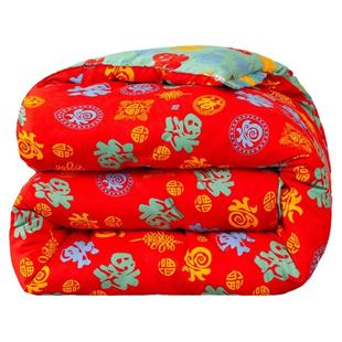 2024爆款磨毛亲肤大豆被春秋款空调被冬季百福被可机洗单双人被子